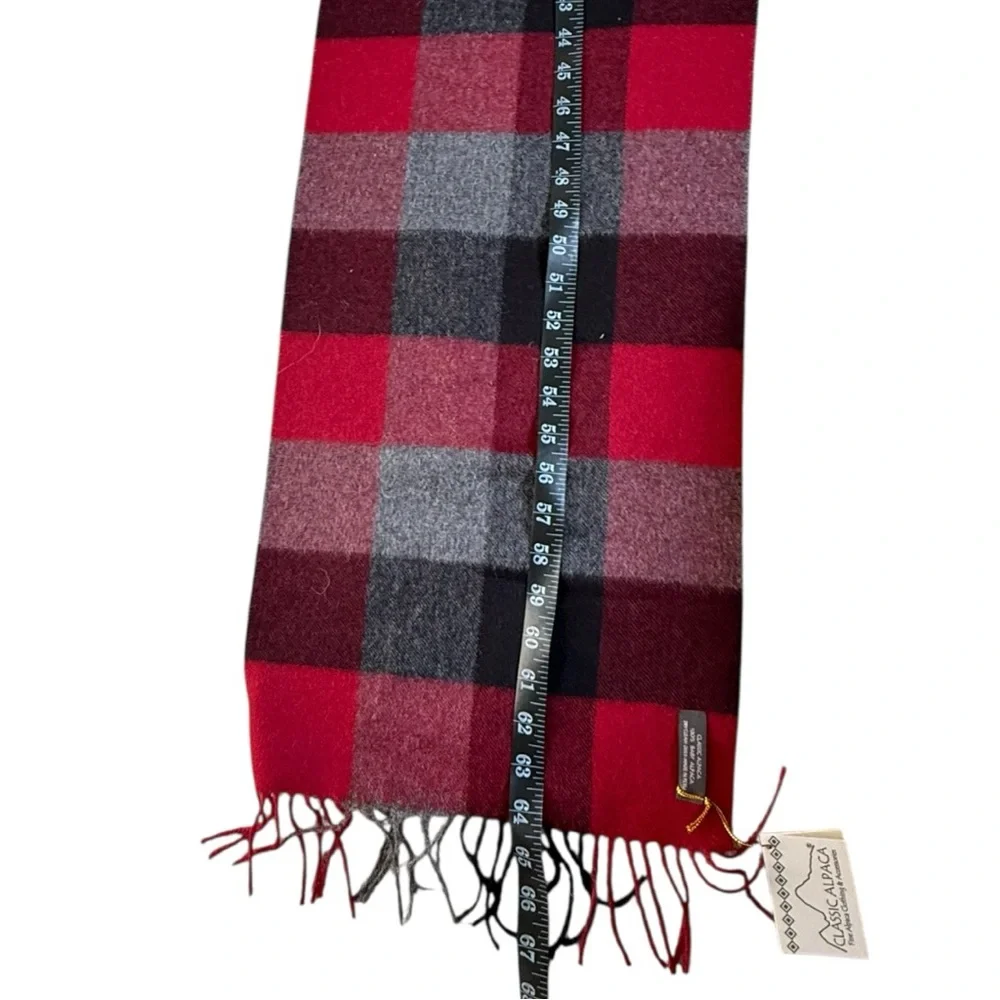 NEW Buffalo Plaid 100% Alpaca Scarf